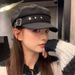 Hot Sale Designer Brand Octagonal Hats Flat Military Cap Ladies Solid Caps Cotton Sailor Hat for Women_maomaolike.com