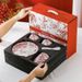 Ceramic Bowl Set With Under-Glaze Design - 6-Piece Dinnerware Gift Box For Home & Special Occasions_maomaolike.com