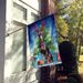 Doberman Pinscher Christmas Reindeer House Flag Large Porch Sleeve Pole Decorative Outside Yard Banner Artwork Wall Hanging, Polyester, House Size, Multicolor_maomaolike.com