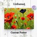 Poppy Field Floral Painting Poster, Vibrant Artistic Lush Poppy Field With Contrasting Dark Poppy And Tiny Daisies Poster, Infuses Natural Charm For_maomaolike.com