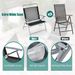 3 Pieces Patio Folding Chair Set Outdoor Metal Conversation Set_maomaolike.com