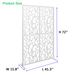 Metal Privacy Screens W3.8Ft X H6Ft Outdoor And Indoor Divider With Free Standing Decorative Privacy Screen For Balcony Patio Garden Room Divider, White Bird Shape_maomaolike.com