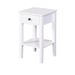 Wooden Nightstand With A Drawer,Storage End Table For Bedroom,Bathroom,Livingroom_maomaolike.com