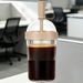 Transparent Portable Coffee 500ml Leak-proof Reusable Plastic Travel Drinking Cup With Straw Office Outdoor Sports_maomaolike.com
