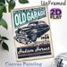 Vintage Hudson Hornet Old Garage Painting Poster, Retro Distressed-style Poster, Classic Black 1950s Car With Nostalgic Text, Brings Timeless_maomaolike.com