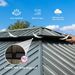 14x22FT Hardtop Gazebo, Outdoor Gazebo With Galvanized Steel Double Roof, Aluminum Frame, Built-in Gutter System, Curtain And Netting, Metal Gazebo Pavilion For Patio Deck Garden, Grey_maomaolike.com