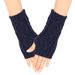 Unisex Diamond wool gloves knitted acrylic half finger men's and women's cycling warm open-finger sleeve sleeve_maomaolike.com