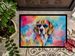 Beagle Hippie Dawg Doormat Front Door Mat Indoor Outdoor Rugs For Entryway, Non Slip Washable Low Pile, 24H X 36W_maomaolike.com