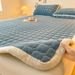 Winter Milk Velvet Mattress Pad Thickened Flannel Blanket Student Mat Bedding Double 1.8 Single 1.5m_maomaolike.com