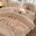 Wholesale Korean Style Carved Four-Piece Autumn Winter Thickened Double-Sided Jacquard Milk Warm Coral Velvet 4-Piece Set_maomaolike.com