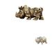 Plated Crafts Rhino Creative Office Home Pets Tea Table Antiques Copper Small Ornaments_maomaolike.com