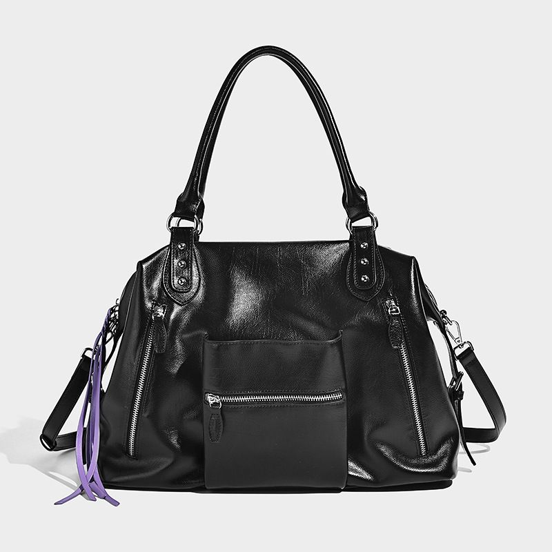 Factory Direct Women's New Large-capacity Casual Shoulder Fashionable Crossbody Bag, Korean Style Biker Tote Bag_maomaolike.com