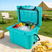 25QT Portable Cooler, Insulated Hard Cooler With Bottle Opener, Cup Holder, Forming Ruler, Travel, Beach, Camping, Fishing_maomaolike.com