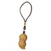 Brass Peanut Good Things Happen Flowers Bloom Wealth Creative Pendant Gold Bean Hand Grip Keychain Accessory_maomaolike.com
