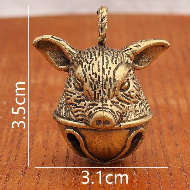 Brass Prajna Paramita Heart Sutra Five-Stage Mountain Bell Six-Word Pendant Car Keychain Hanging Ornament Accessories_maomaolike.com