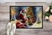 Cairn Terrier And Santa Claus Doormat Front Door Mat Indoor Outdoor Rugs For Entryway, Non Slip Washable Low Pile, 24H X 36W_maomaolike.com