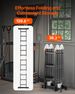 Multi-Purpose Folding Ladder 7-in-1 3 Step 12ft With Scaffolding Plank_maomaolike.com