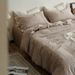 Wholesale INS Japanese Line Button Pure All Simple Nordic Style Washed Cotton Solid Color Four-Piece Set_maomaolike.com
