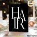 Monogrammed HAR Painting Poster, Minimalist Black & White Interlocked Lettering Poster, Sleek Modern Typographic Decor Ideal For Living Room, Office_maomaolike.com