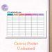German Weekly Schedule Painting Poster, Vibrant Color-coded Blank Timetable Poster, Functional Layout To Organize Daily Plans Suitable For Study Areas_maomaolike.com