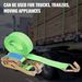 10 Pack Ratchet Straps With J Hooks, 3307 Lbs Working Load Limit, 2" X 26' Heavy Duty Tie Down Straps Ratchet Cargo Truck Straps For Flatbed, Truck, Trailers Pickup, Moving Appliances_maomaolike.com