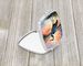 Blue Heron Setting Sun Compact Mirror Decorative Travel Makeup Mirror For Women Girls Gifts Pocket Makeup Mirror Folding Handheld_maomaolike.com