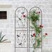 4 Pack Metal Garden Trellis 71" X 19.7" Rustproof Trellis For Climbing Plants Outdoor Flower Support Dragonfly Deco Black_maomaolike.com