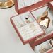 Multifunctional Double Layer PU Leather Jewelry Necklace Ring Earring Storage Box Home Customization_maomaolike.com
