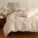 Wholesale INS Japanese Style Skin-Friendly Cloud Cotton Four-Piece Soft Washed Jacquard Striped 4-Piece Bedding Set_maomaolike.com
