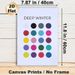 Deep Winter Color Palette Painting Poster, Vibrant Minimalist Color Dot Poster, Practical Color Reference Ideal For Home Studio, Fashion Workspace_maomaolike.com