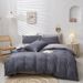Home Furniture Three Piece Set Simple Ultra Soft Solid Color Bedding Light Luxury_maomaolike.com