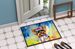 Yorkshire Terrier Hippie Dawg Doormat Front Door Mat Indoor Outdoor Rugs For Entryway, Non Slip Washable Low Pile, 24H X 36W_maomaolike.com