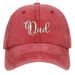 Unisex Washed cotton Embroidery Dad Alphabet baseball hat Father's Day gift hat Hip Hop hat_maomaolike.com