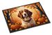 Brittany Spaniel Fall Doormat Front Door Mat Indoor Outdoor Rugs For Entryway, Non Slip Washable Low Pile, 24H X 36W_maomaolike.com