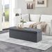 Folding Storage Ottoman Bench, Ottoman Foot Rest, End Of Bed Bench, Storage Chest, With Flipping Lid, For Living Room, Bedroom, Entryway, 47 Inches, Gray_maomaolike.com