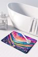 Phlox In Color Memory Foam Kitchen Mat Machine Washable Anti-Fatigue Mat Cushion Comfort Bath Mat Or Kitchen Rug_maomaolike.com