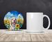 Clumber Spaniel In Sunflowers Large Sandstone Coasters Pack Of 4 Absorbent Round Coasters Decor Gifts For Men Or Women, 4 In, Multicolor_maomaolike.com