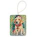 Golden Retriever Christmas Porcelain Ornament Christmas Tree Hanging Decorations For Home Christmas Holiday, Rectangle, Gift, Multicolor_maomaolike.com
