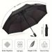 Solid Color Automatic Folding Umbrella, Waterproof & Windproof Durable Compact Umbrella For Men & Women_maomaolike.com