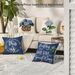 Spring Blue Fleece Flower Pattern Living Room Bedroom Sofa Decorative Pillow Case_maomaolike.com