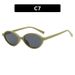 Unisex Small oval frame bookish sunglasses Fashion sunglasses Women's high sense sunglasses_maomaolike.com