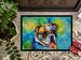 English Bulldog Hippie Dawg Doormat Front Door Mat Indoor Outdoor Rugs For Entryway, Non Slip Washable Low Pile, 24H X 36W_maomaolike.com