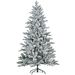 6ft Snow Flocked Artificial Christmas Tree With 994 Tips, Foldable Metal Stand, Easy Assembly, Hinged Xmas Tree For Home, Office, Holiday, Green_maomaolike.com
