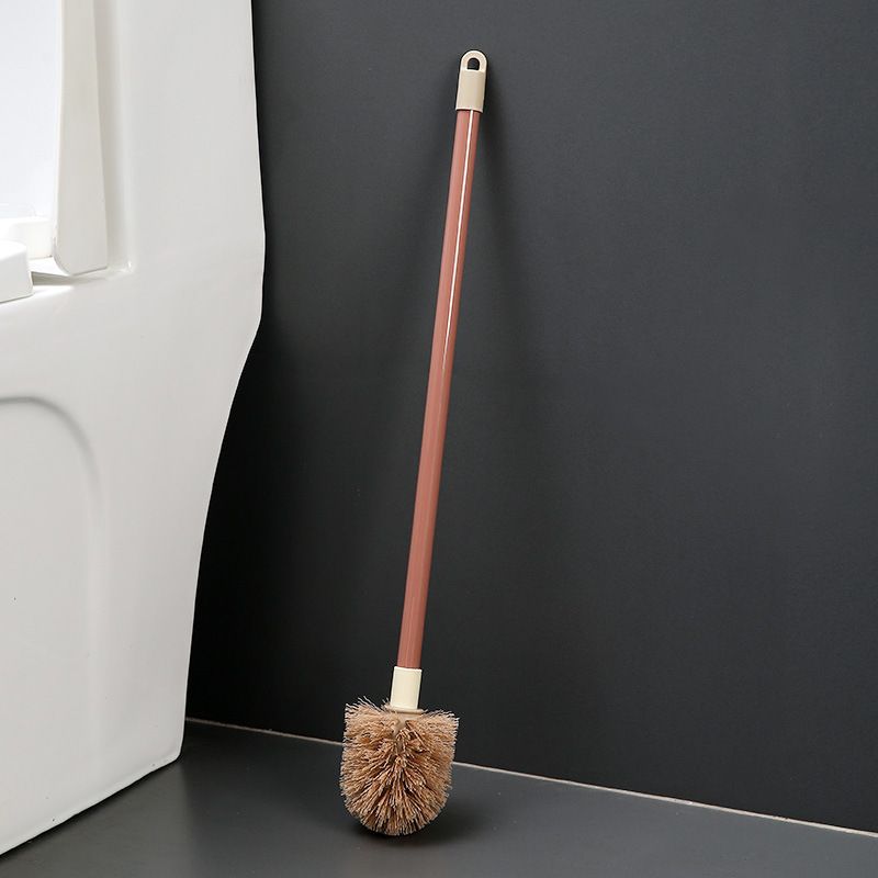 Long Handle Household No Dead Angle Round Hard Bristle Bathroom Extended Rod Non-Shedding Toilet Brush_maomaolike.com