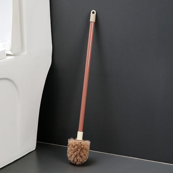 Long Handle Household No Dead Angle Round Hard Bristle Bathroom Extended Rod Non-Shedding Toilet Brush_maomaolike.com