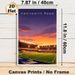Kenilworth Road Football Stadium Painting Poster, Vibrant Sunset-toned Stylized Stadium Scene Poster, Eye-catching Sports-themed Decor Ideal For Home_maomaolike.com