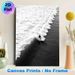 Surfing Themed Painting Poster, Monochrome Minimalist Surfer Riding Rolling Ocean Waves Poster, Stylish Coastal Art Piece Ideal For Bedroom, Living_maomaolike.com