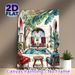 Moroccan Courtyard Pool Painting Poster, Vibrant Watercolor Exotic Patio Scene Poster, Serene Tropical-inspired Decor Brings Tranquil Ambiance Ideal_maomaolike.com