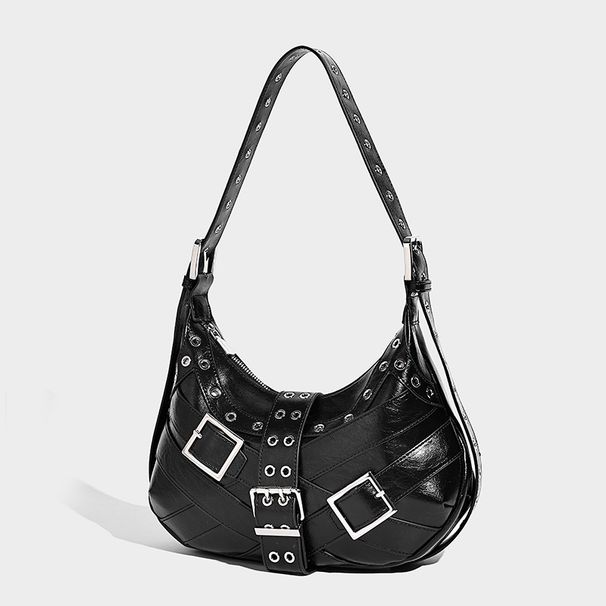 Cross-border Trendy Crocodile-pattern Exquisite Underarm Bag, New High-value Retro Versatile Fashion Crescent Bag For Women_maomaolike.com