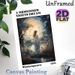 A Midsummer Night's Dream Painting Poster, Dreamy Watercolor Fairy By Lakeside Poster, Soft Hazy Woodland Scene, Ideal For Adding Romantic Ambiance To_maomaolike.com